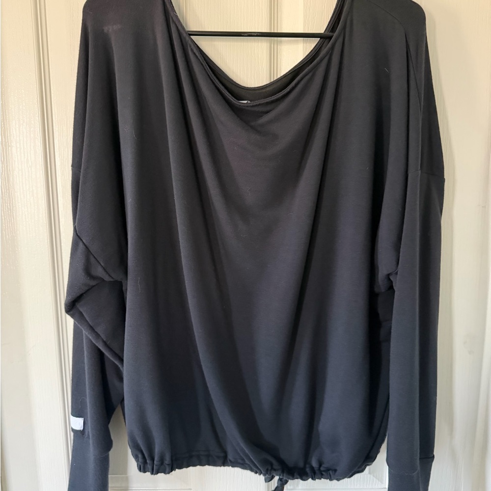Fabletics Black Drawstring Sweatshirt - image 2